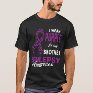 Epilepsiebewustzijn Ik Draag Paars Voor Mijn Broer T-shirt