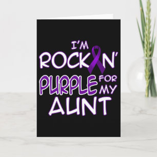 Epilepsiebewustzijn Rockin' Paarse Lint Voor Mijn Kaart