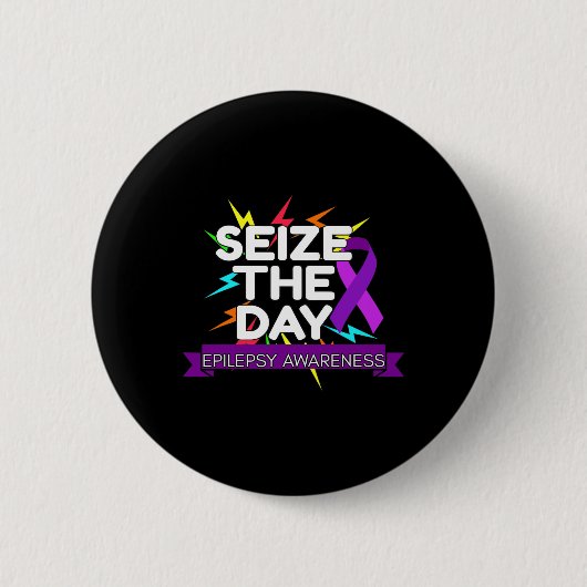 Epilepsiebewustzijn ronde button 5,7 cm (Voorkant)