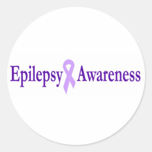 epilepsiebewustzijn ronde sticker
