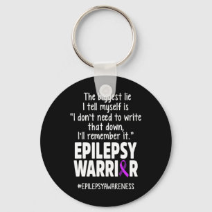 Epilepsiebewustzijn Schrijf het Epileptische Krijg Sleutelhanger