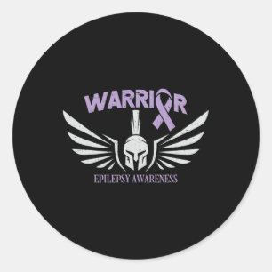 Epilepsiebewustzijn Warriorlint Ronde Sticker