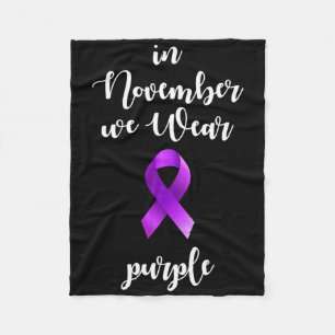 Epilepsiebewustzijnsmaand In November dragen we pa Fleece Deken
