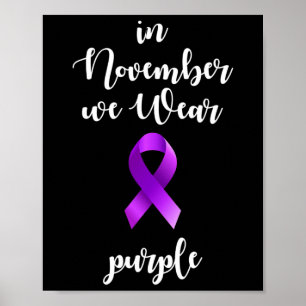 Epilepsiebewustzijnsmaand In november dragen we pa Poster