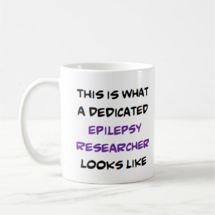 epilepsieonderzoeker, toegewijd koffiemok