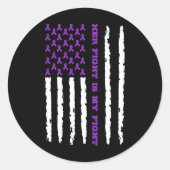 Epilepsy Awareness 1 Ronde Sticker (Voorkant)