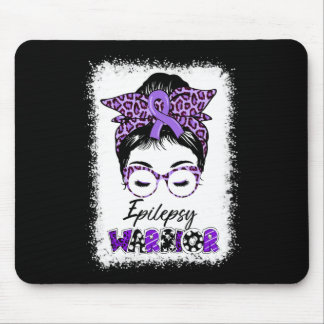 Epilepsy Awareness Bun Warrior Leopard Banda Muismat