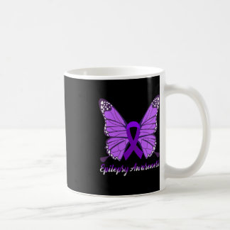 Epilepsy Awareness Butterfly Paars Ribbon Epileels Koffiemok