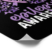 Epilepsy Awareness Butterfly Ribbon Poster (Hoek)