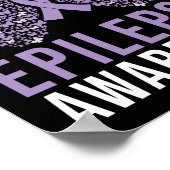 Epilepsy Awareness Butterfly Ribbon Poster (Hoek)