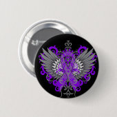 Epilepsy Awareness Cool Wings Ronde Button 5,7 Cm (Voorkant /achterkant)