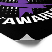 Epilepsy Awareness Day Rainbow Seizures Warrior Mo Poster (Hoek)