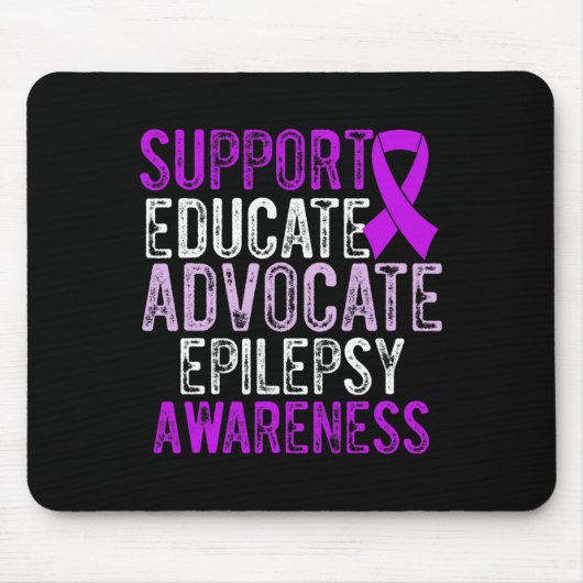 Epilepsy Awareness Epileptic Warrior Survivor 10  Muismat (Voorkant)