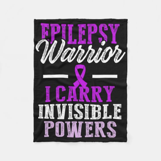Epilepsy Awareness Epileptic Warrior Survivor 11  Fleece Deken (Voorkant)