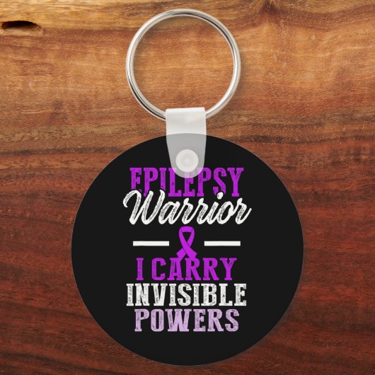 Epilepsy Awareness Epileptic Warrior Survivor 11  Sleutelhanger (Voorkant)