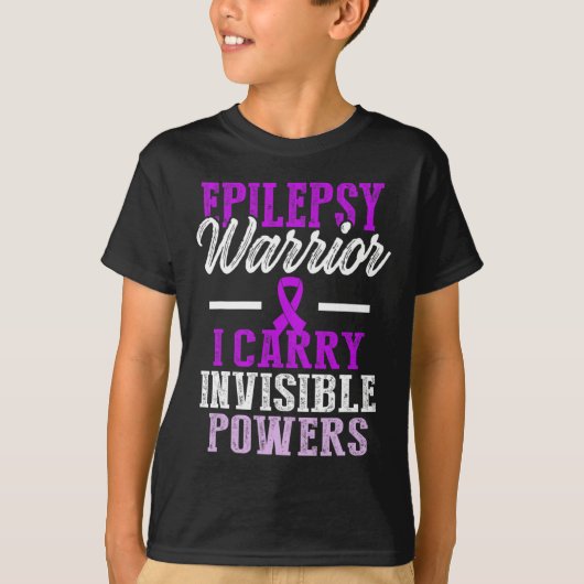 Epilepsy Awareness Epileptic Warrior Survivor 11  T-shirt (Voorkant)