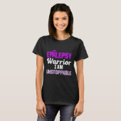 Epilepsy Awareness Epileptic Warrior Survivor 15  T-shirt (Voorkant volledig)