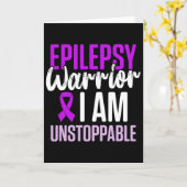 Epilepsy Awareness Epileptic Warrior Survivor 23 Kaart (Gele Bloem)