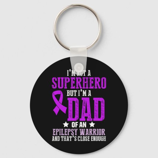 Epilepsy Awareness Epileptic Warrior Survivor 6  Sleutelhanger (Voorkant)