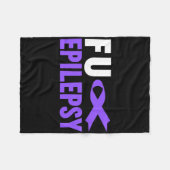 Epilepsy Awareness - Fu Epilepsy Awareness Epileps Fleece Deken (Voorkant (Horizontaal))