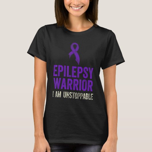 Epilepsy Awareness Fun Medical Epileptic Warrior S T-shirt (Voorkant)