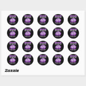 Epilepsy Awareness Funny Brain Restarting Please W Ronde Sticker (Vel)