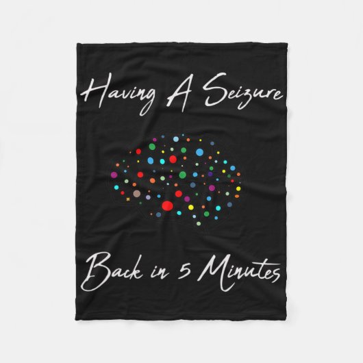 Epilepsy Awareness Having A Seizure  Fleece Deken (Voorkant)