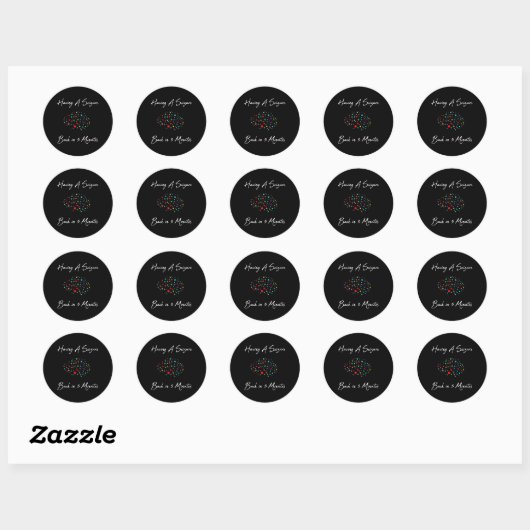 Epilepsy Awareness Having A Seizure  Ronde Sticker (Vel)