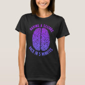 Epilepsy Awareness Having Seizure Epileptic Warrio T-shirt (Voorkant)