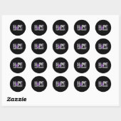 Epilepsy Awareness - Hope Epilepsy Awareness Ronde Sticker (Vel)