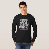 Epilepsy Awareness Kijk uit Epileptic Warrior Surv T-shirt (Voorkant volledig)
