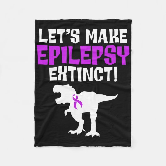 Epilepsy Awareness Make Epileptic Warrior Survivor Fleece Deken (Voorkant)