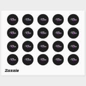 Epilepsy Awareness Month Auntie Of A Warrior Purpl Ronde Sticker (Vel)