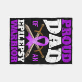 Epilepsy Awareness Month Proud Dad Of An Epilepsy  Fleece Deken (Voorkant (Horizontaal))