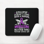 Epilepsy Awareness Mother Purple Ribbon Seizure Di Muismat (Met muis)