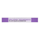 Epilepsy Awareness Patroon Ribbon Grosgrain Lint (Voorkant)