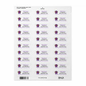 Epilepsy Awareness | Purple Awareness Ribbon Etiket (Full Sheet)