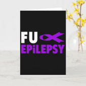 Epilepsy Awareness - Purple Ribbon Epilepsy Awaren Kaart (Gele Bloem)