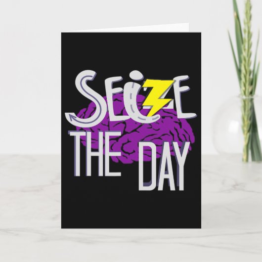 Epilepsy Awareness Purple Ribbon Epilepsy Support  Kaart (Voorkant)