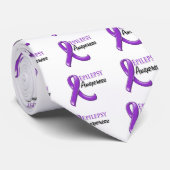 Epilepsy Awareness Ribbon Stropdas (Opgerold)