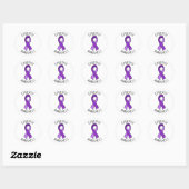 Epilepsy Awareness Ribbon Support Ronde Sticker (Vel)