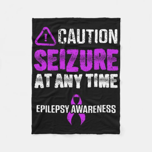 Epilepsy Awareness Seizure Epileptic Warrior Survi Fleece Deken (Voorkant)