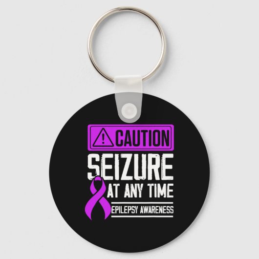 Epilepsy Awareness Seizure Epileptic Warrior Survi Sleutelhanger (Voorkant)
