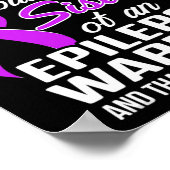 Epilepsy Awareness Sister Hero Epileptic Warrior S Poster (Hoek)