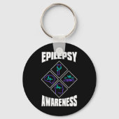 Epilepsy Awareness Specialize Epileptic Warrior Su Sleutelhanger (Voorkant)