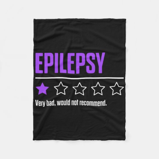 Epilepsy Awareness Succeed Epileptic Warrior Survi Fleece Deken (Voorkant)