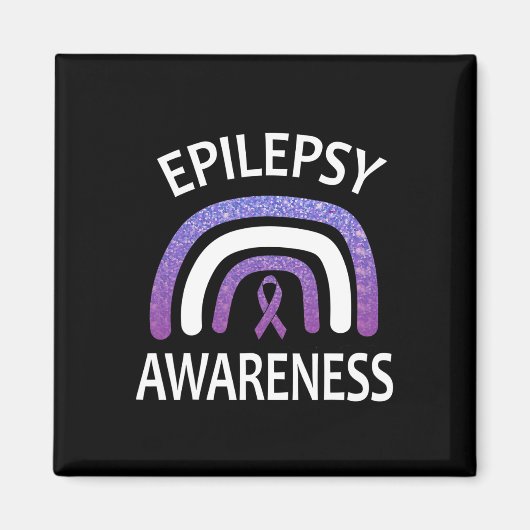 Epilepsy Awareness Survivor And Warrior Support  Magneet (Voorkant)