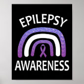 Epilepsy Awareness Survivor And Warrior Support  Poster (Voorkant)