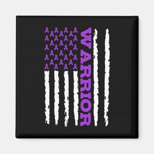 Epilepsy Awareness Warrior Magneet (Voorkant)