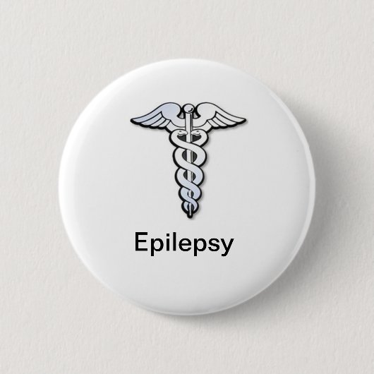 Epilepsy badge ronde button 5,7 cm (Voorkant)